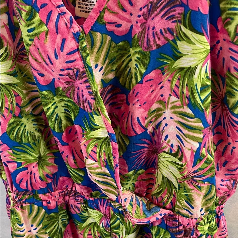 Sans Souci Tropical Leaf Print Jumpsuit - Picture 6 of 12